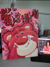 ICISION草莓熊库洛米数字油画diy卡通填充手绘填色diy油画丙烯环保装饰画 C102 60*75绷好内框 双份颜料 画笔 实拍图