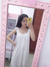 仙梦莎公主风吊带睡裙女夏带胸垫性感蕾丝网纱性感宫廷夏季薄款冰丝睡衣 8806粉色（带胸垫） M 实拍图