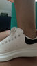 苏系厚底小白鞋男女2025秋冬新款暴麦昆男鞋正品潮酷增高阔型情侣板鞋 黑皮尾（旗舰高品质）精美礼品装 38 女码 实拍图