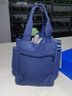 伽嗒日式简约帆布包大号保温饭盒袋便当包大容量妈咪包学生饭袋手提包 藏青（26*13*27cm） 实拍图