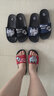 惠夫人情侣拖鞋夏天女士洗澡家居家用韩版室内软底防滑厚底可爱浴室拖鞋 果缤纷 紫色 40-41码（适合39-40码穿） 实拍图
