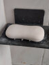 田园沐歌浴室肥皂盒创意沥水太空铝免打孔香皂碟卫生间置物架壁挂式 枪灰烤漆皂碟两个装 实拍图