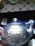 茂林銀樓 银茶壶S999足银茶具百福功夫泡茶银茶杯双层隔热银器送长辈礼品 五福临门一壶3杯共265g+鉴定证书 实拍图