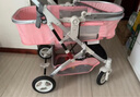 逗逗熊高景观婴儿推车两用避震轻便儿童车推车可折叠宝宝可坐可躺BB车 基础藕粉+坐躺+减震+折叠 实拍图