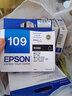 爱普生T109原装墨盒适ME30/600F/650FN/520/300/510/1100打印机 1091黑色 实拍图