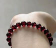 绿侬珠宝 酒红石榴石手链女男手串多圈送女友生日礼物 直径约7mm单圈 实拍图