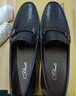 【官方发售】宾度（J.Benato）休闲皮鞋男 豆豆鞋英伦套脚男士商务皮鞋耐磨男鞋防滑驾车鞋 黑色（欧码） 40 实拍图