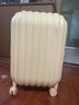 artrips行李箱拉杆箱男女万向轮旅行箱24英寸防刮面包款磨砂箱子 乳酪黄 实拍图