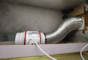 艾美特（AIRMATE） 艾美特排气扇管道风机换气扇强力静音大功率排风扇厨房卫生间 遥控6寸接管直径:150~160mm+配件 实拍图