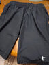 乔丹运动短裤男运动裤子男夏季速干透气篮球跑步梭织五分裤 黑色 -透气速干-无拉链-1318 S 实拍图