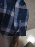 杉杉纯棉格子长袖衬衫男士保暖加厚衬衫男中年格子加绒衬衣 6205 40 实拍图