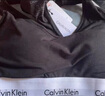 Calvin Klein内衣【明星同款摩登引力带】女士ck轻运动无钢圈工字美背背心文胸 100-月光白 M 推荐75B-85A 实拍图
