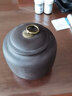 瓷牌茗茶具（cipaiming teaset） 茶叶罐密封罐家用普洱红茶醒茶罐存茶储茶罐茶缸茶盒 紫泥(吉祥)紫砂茶叶罐 200ml 实拍图