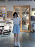 FitonTon法式衬衫女2023夏季白色设计感韩版职业面试通勤短袖衬衣 S 晒单实拍图