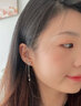 苏十六925银蝴蝶流苏耳环女小众设计耳坠长款耳钉女生日礼物送女友闺蜜 小清新蝴蝶耳环 实拍图