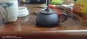 矜瓷 紫砂壶泡茶壶宜兴朱泥西施壶陶瓷泡茶器纯半手工功夫茶具 刻绘鱼戏石瓢壶球孔花茶 紫泥石瓢壶 实拍图