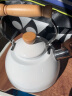 苏泊尔SUPOR 悦目系列鸣笛不锈钢开水壶复合底燃气 2.5L白色 ES25TS01-W 实拍图