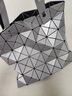 CLEVER & KETCH几何菱格包包女包2023新款大容量托特包购物袋通勤大包女士手提包 幻彩白 实拍图