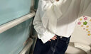 范哲莎丨衬衫女设计感小众轻熟气质衬衣女灯笼袖衬衫韩版蝴蝶结设 白色 L 建议101-120斤 实拍图