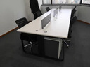 创圣办公室办公桌组合现代简约职员工位员工电脑办公桌椅组合屏风卡座 四人位 实拍图