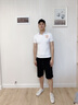 啄木鸟（TUCANO）2025夏季新款短袖t恤男潮牌潮流刺绣衣服修身社会小伙网红体恤衫 白色 XL 实拍图