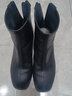 达芙妮官方真皮马丁靴女加绒2025秋冬新款法式粗跟短靴女气质瘦瘦靴子女 黑色【真皮系列】 40 实拍图