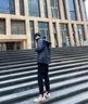罗蒙（ROMON）冲锋衣套装男女 冬季三合一加绒加厚冲锋衣裤滑雪服两件套 男款黑色套装 XL 实拍图