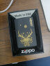 ZIPPO打火机原装正版黑裂漆236 进口正版个性定制刻字年货礼物男士防风 一鹿有你 实拍图