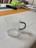 美斯尼 茶杯品茗杯小茶杯双层玻璃杯子功夫茶杯茶具主人杯茶碗泡茶杯 130ml 墨客杯 实拍图