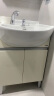 TOTO洗漱台陶瓷一体大肚盆洗脸洗手盆白色浴室柜镜柜LDSW601W(06-D) 晒单实拍图