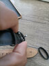 时仕（SEURE）适用dw表带男女小牛真皮针扣手表配件皮表带 DW手表带 黑色平纹银扣 18mm 实拍图