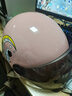 车隐士儿童男孩女孩电动车电瓶车头盔四季通用夏季防晒夏天半盔宝宝可爱 粉色【适合7-14岁】3C认证半盔 实拍图