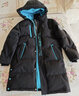 雪中飞【蓄热】童装儿童羽绒服男童女童纯色中大童拼接羽绒服黑色120cm 实拍图