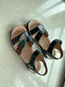 啄木鸟妈妈凉鞋真皮中老年50岁夏季新款女士软底女鞋中年平底老人防滑女 黑色 36 实拍图