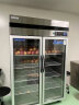 澳柯玛（AUCMA）展示柜冷藏保鲜柜 立式商用冷藏柜玻璃门水果蔬菜鲜花多门厨房冰箱陈列柜饮料柜 风冷无霜丨双门890升丨VC-890AW 实拍图