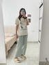 简裳（Jane＆Troides） 踩屎感EVA人字拖凉拖夏季女款柔软舒适防滑厚底简约休闲拖鞋外穿 象牙白 【舒适厚底】 40-41 (适合39-40) 实拍图