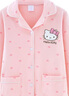 Hello Kitty玉桂狗女童家居服秋冬2025新款洋气亲子睡衣套装长袖秋衣秋裤童装 小图案-粉色513204 150 实拍图