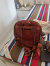 KOFTA轻奢品牌 电脑包女双肩防震新款时尚通勤简约真皮背包生日礼物 棕色大号14寸 可放入14寸电脑 实拍图