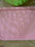 爱丽思（IRIS）收纳篮多功能收纳筐厨房卫生间塑料镂空藤编纹带盖储物口罩收纳盒 S号（29*21*15cm）粉色 实拍图