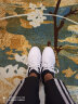特步（XTEP）男鞋板鞋男2024夏季新款休闲鞋防水滑板鞋小白鞋子男士旅游运动鞋 白黑-9085 39 实拍图