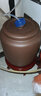 茗泥堂（MINGNITANG） 宜兴原矿紫砂水缸储水罐带水龙头/抽水上水器陶瓷净水缸家用水缸 10升牡丹水缸 抽水款+底座 实拍图