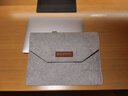 绯狐 笔记本电脑内胆包12.5英寸 试配苹果Macbook12英寸/Macbook Air11.6英寸/部分小米/华为机型 浅灰色 实拍图