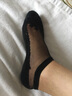 步之秀女袜透气薄款短款水晶袜女袜子日系袜子短袜女款短丝袜短筒丝袜 蕾丝短黑色黑丝6双 均码 实拍图