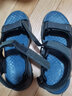 斯凯奇（Skechers）男鞋魔术贴凉鞋运动休闲户外鞋简约露趾沙滩鞋子防滑拖鞋 炭灰色/CHAR 41 实拍图