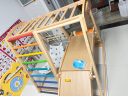 Nuskin攀爬架儿童室内宝宝实木多功能攀岩滑梯家用榉木组合玩具 彩虹攀爬架全套（布艺秋千） 晒单实拍图