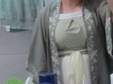 督型百里茗卿原创绿箩汉服成人女宋制印花长干寺齐腰百褶裙日常马面裙 全套(褙子+吊带+百褶裙) 2XL 实拍图