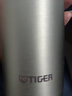 虎牌（TIGER）新款304不锈钢保温梦重力轻便携直身杯MMZ-K035 单位团购定制LOGO 晶霜白 350ml(WF) 实拍图