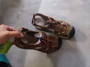 金盾骆驼凉鞋男真皮户外运动沙滩鞋男包头防滑防水透气牛皮夏季男鞋皮凉鞋 7239暗棕 40 实拍图