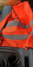 9F 反光背心马甲反光衣建筑工地工程施工交通环卫安全警示工作服可印字 橘红色透气款 实拍图