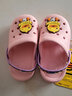 B.Duck小黄鸭童鞋男女童凉拖鞋夏季新款儿童透气休闲洞洞鞋女 935粉色 24 码内长约160mm 实拍图